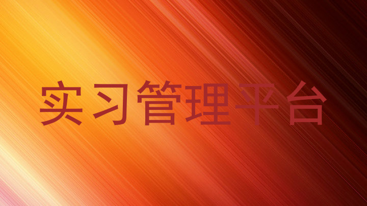 實(shí)習(xí)管理平臺(tái)