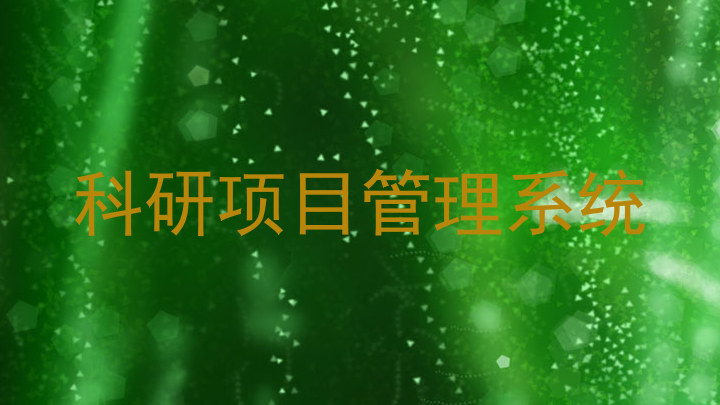 科研项目管理系统
