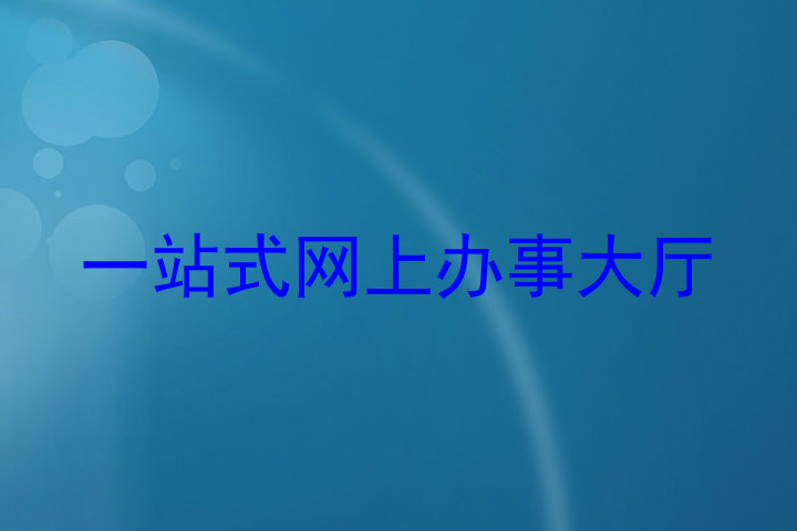 一站式网上办事大厅