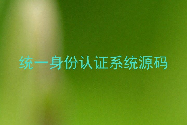 统一身份认证系统源码