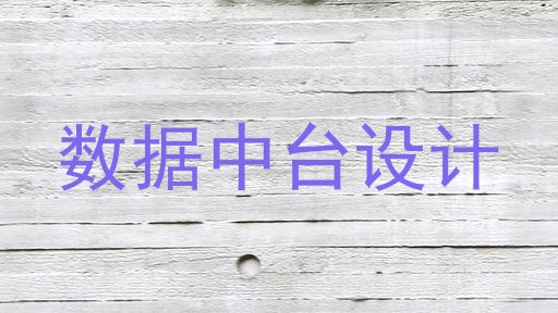 数据中台设计