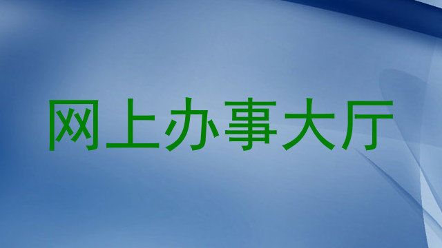 网上办事大厅