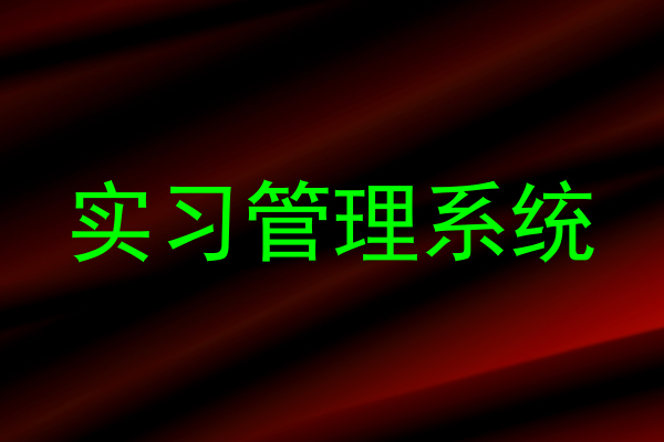 实习管理系统