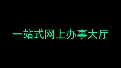 一站式网上办事大厅