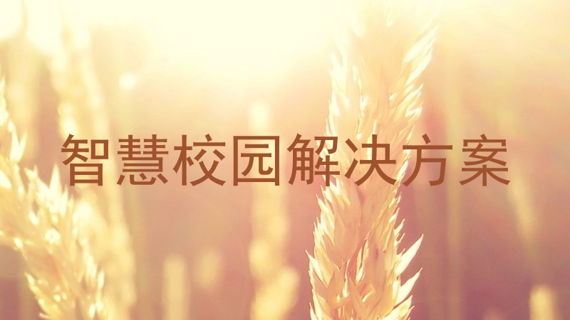 智慧校园解决方案