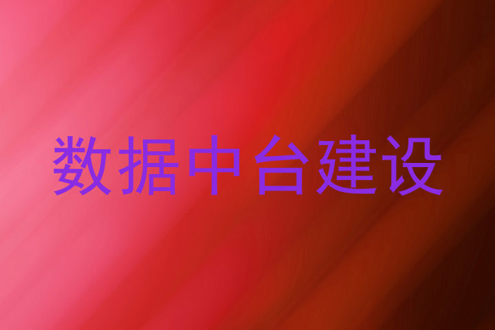 数据中台建设