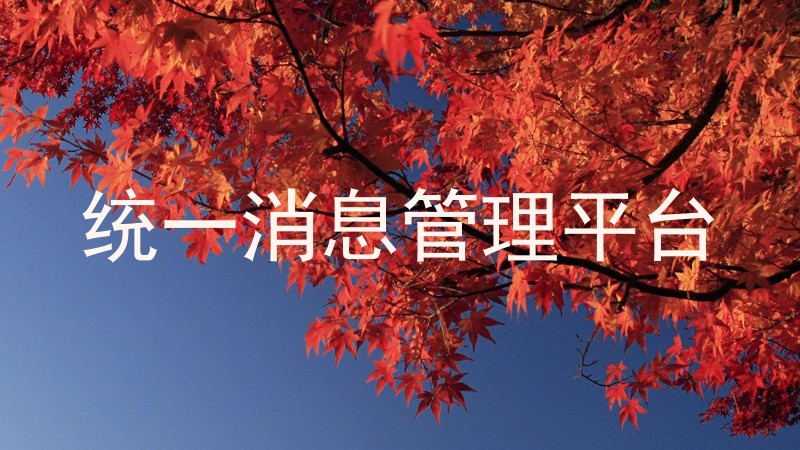 統(tǒng)一消息管理平臺(tái)