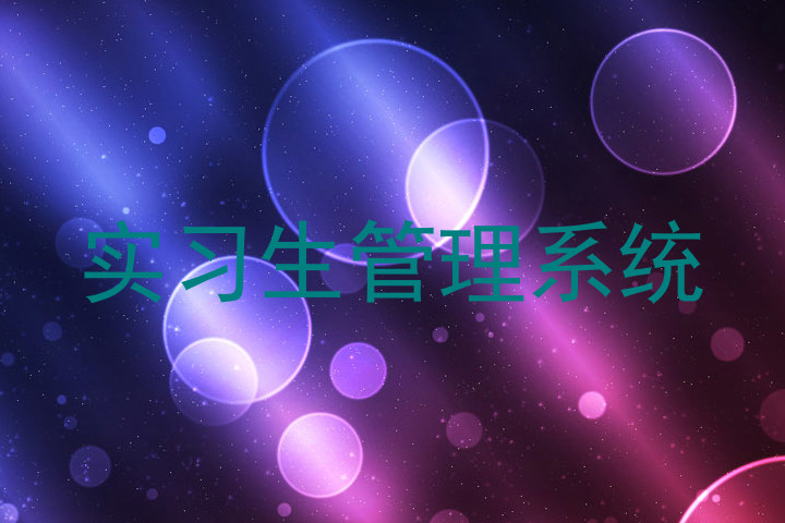 實(shí)習(xí)生管理系統(tǒng)