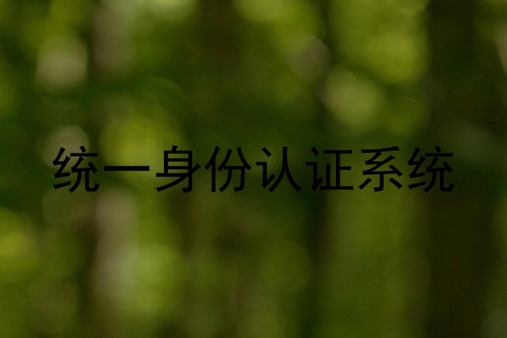 统一身份认证系统