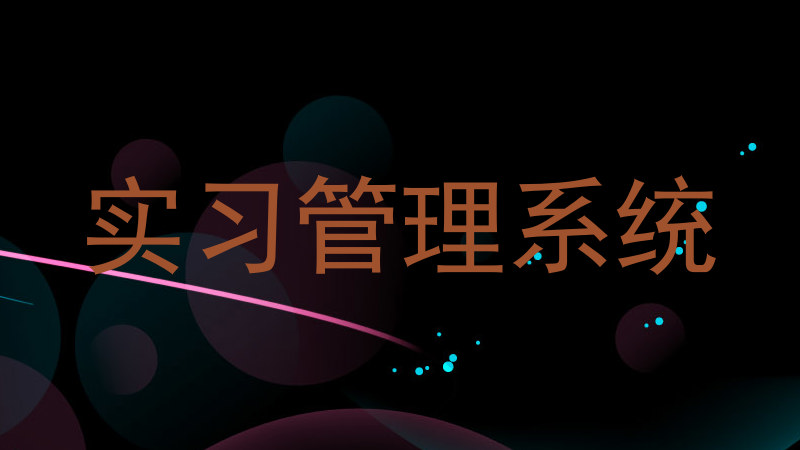 實(shí)習(xí)管理系統(tǒng)