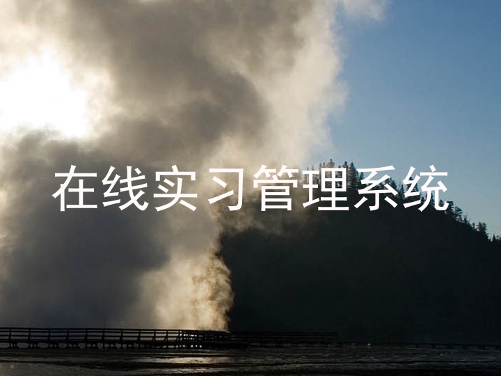 在線實(shí)習(xí)管理系統(tǒng)