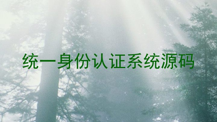 统一身份认证系统源码
