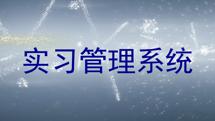 實(shí)習(xí)管理系統(tǒng)