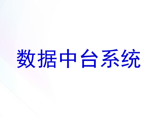 数据中台系统