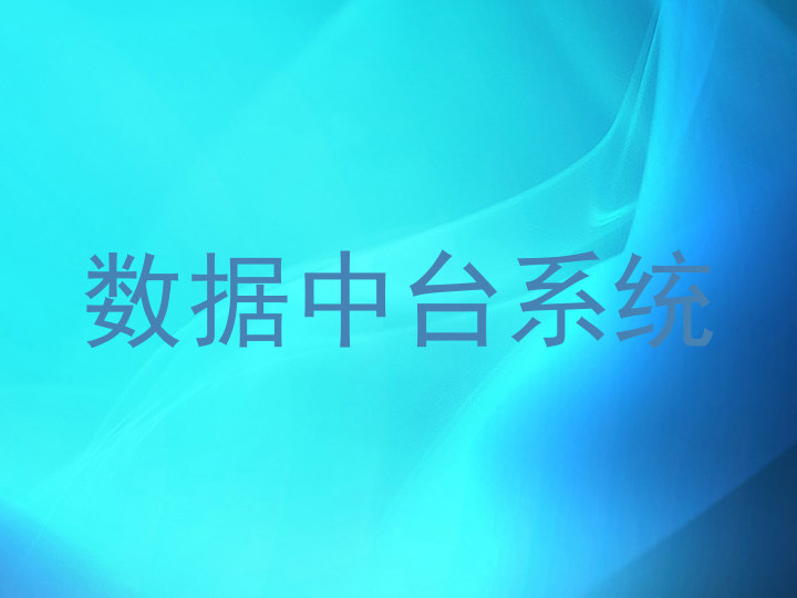 数据中台系统