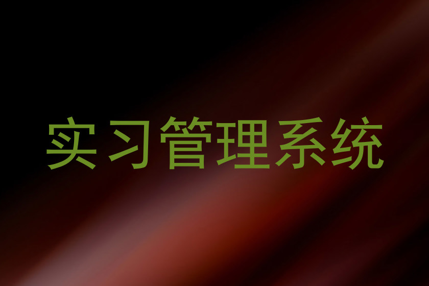实习管理系统