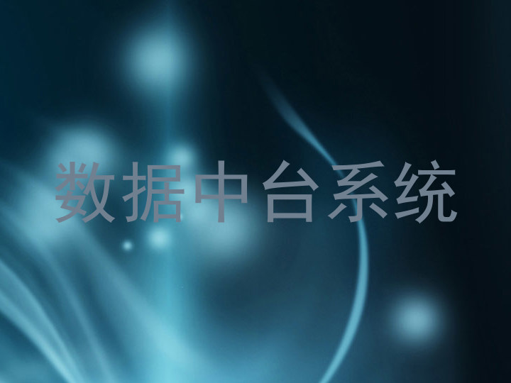 数据中台系统