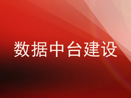 数据中台建设