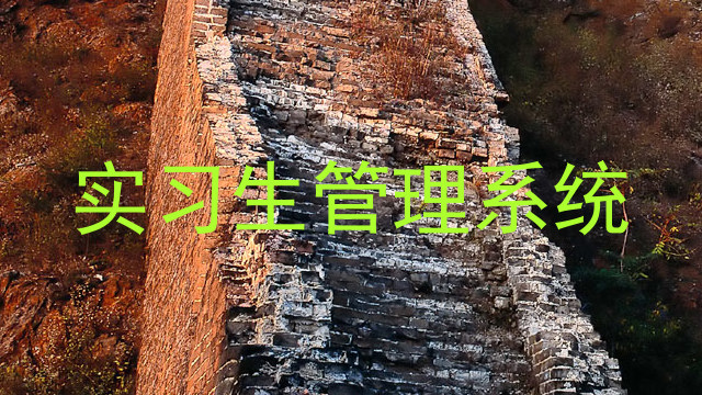 實(shí)習(xí)生管理系統(tǒng)