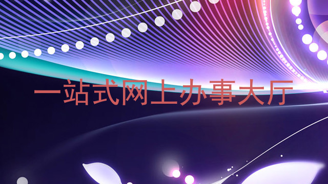 一站式网上办事大厅