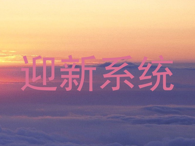 迎新系统