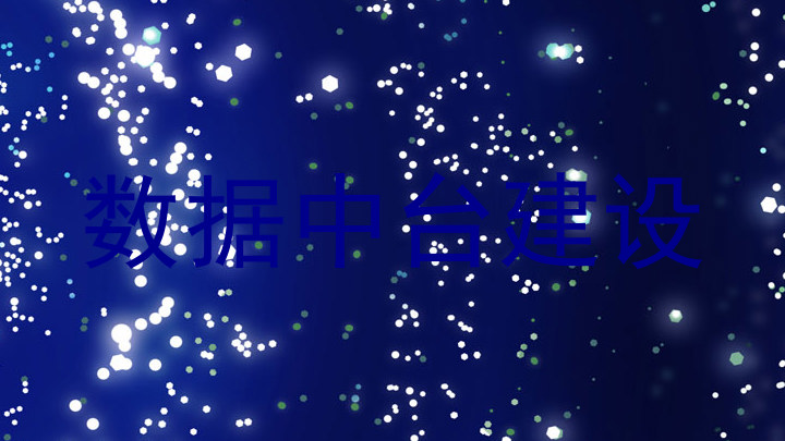 数据中台建设