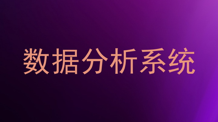 数据分析系统