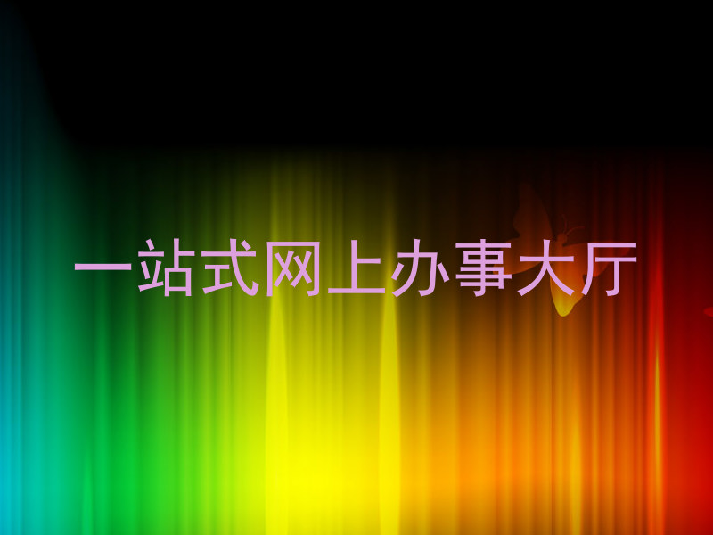 一站式网上办事大厅