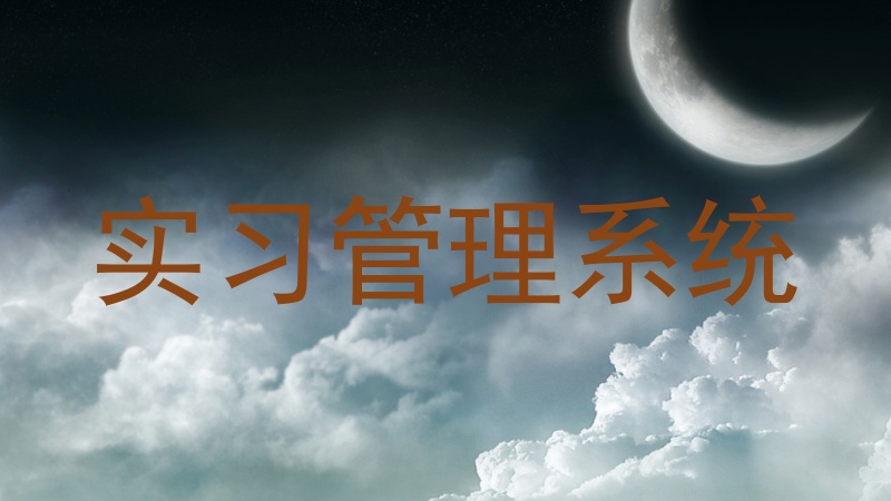 實習管理系統(tǒng)