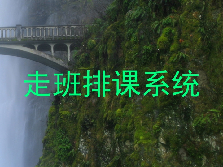 走班排课系统
