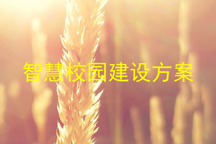 智慧校园建设方案