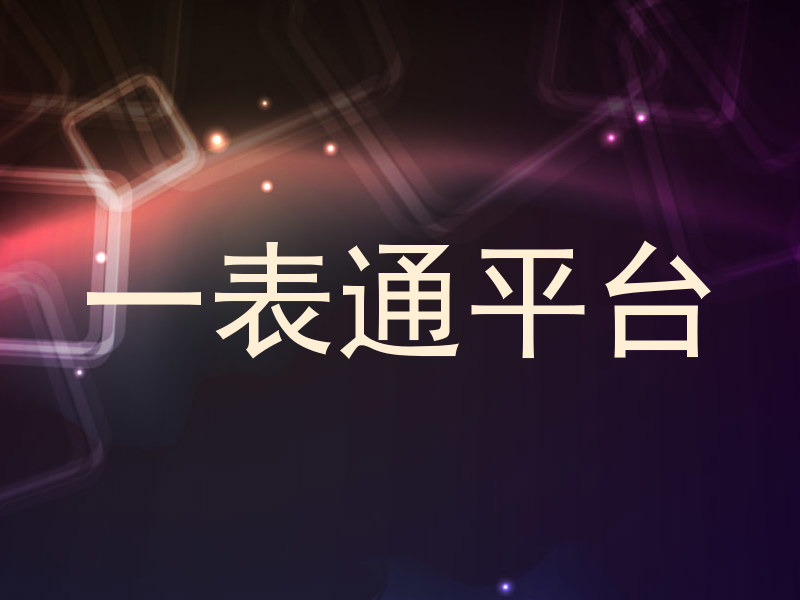 一表通平台