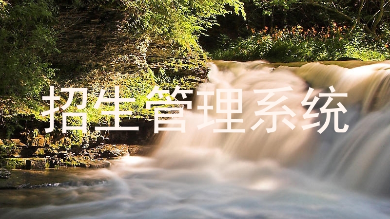 招生管理系統(tǒng)