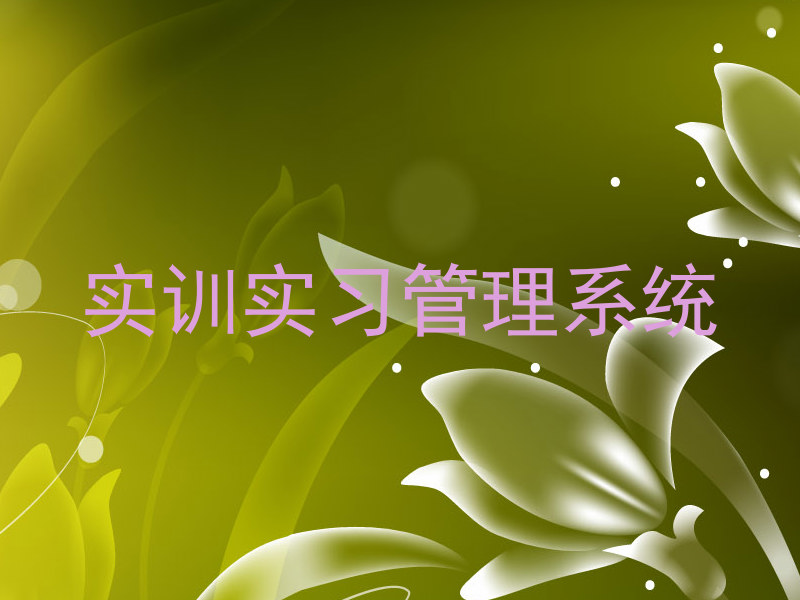 实训实习管理系统