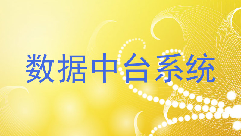 数据中台系统