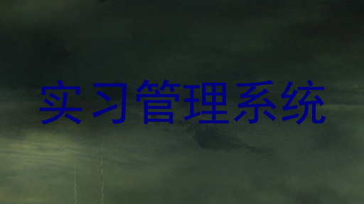 實(shí)習(xí)管理系統(tǒng)