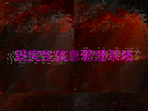 研究生信息管理系统