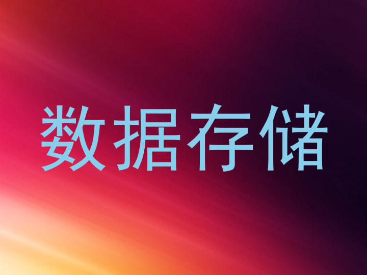 数据存储