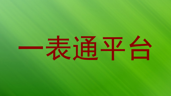 一表通平台