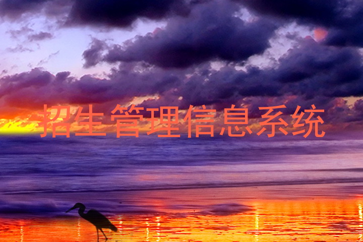 招生管理信息系統(tǒng)