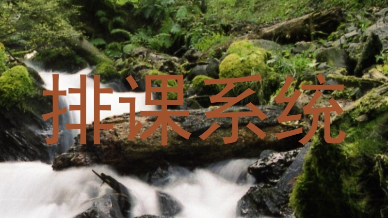排课系统