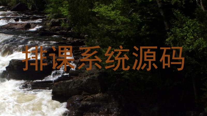 排课系统源码