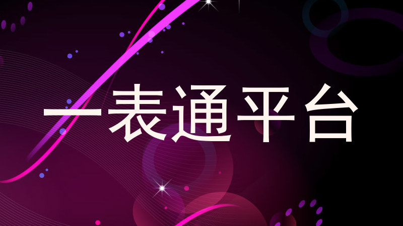 一表通平台