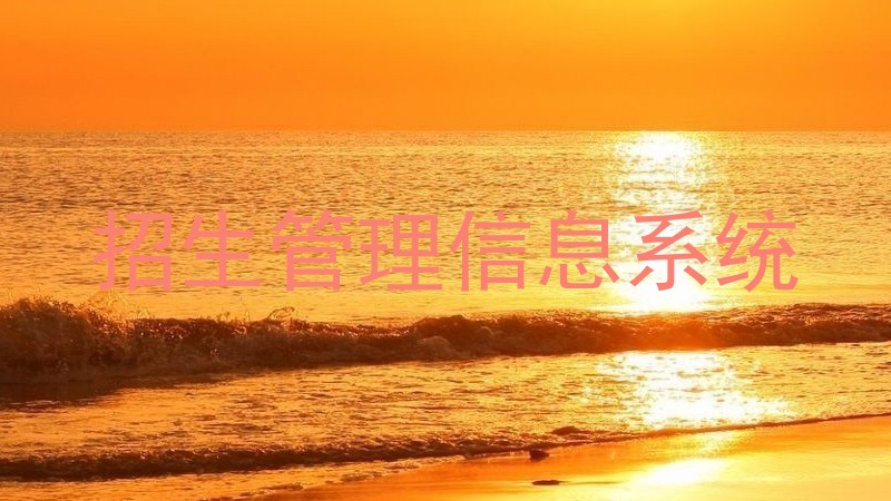 招生管理信息系統(tǒng)