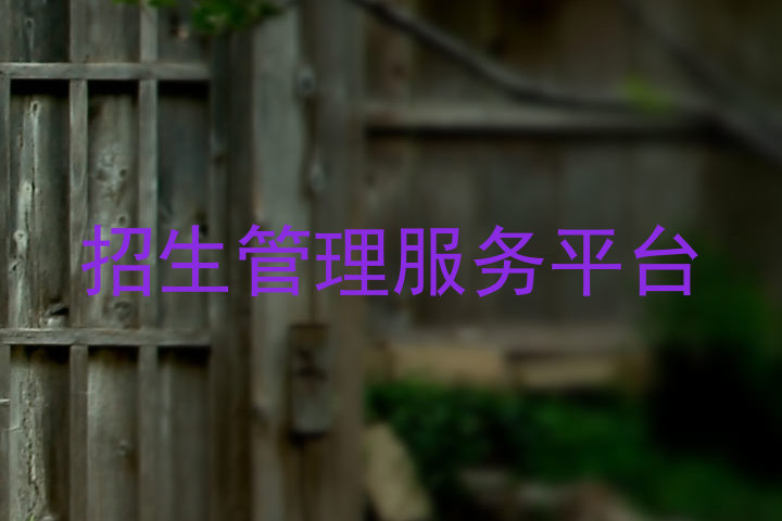 招生管理服務(wù)平臺