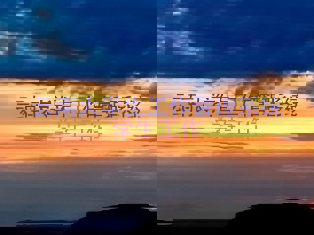 云南大学生工作管理系统