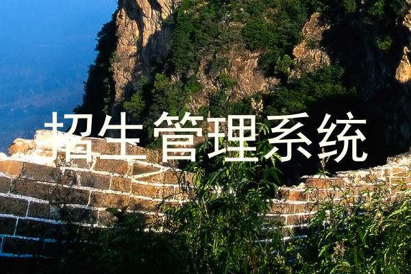 招生管理系統(tǒng)