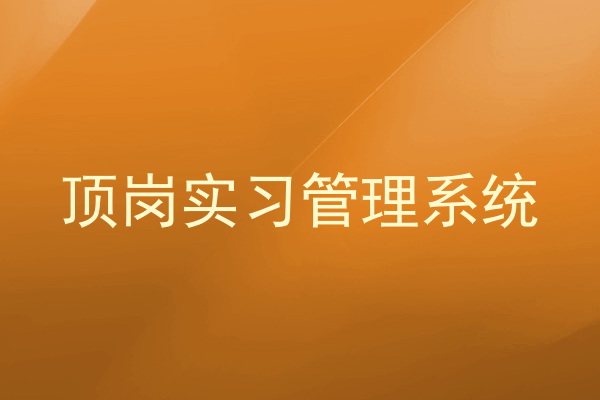 顶岗实习管理系统