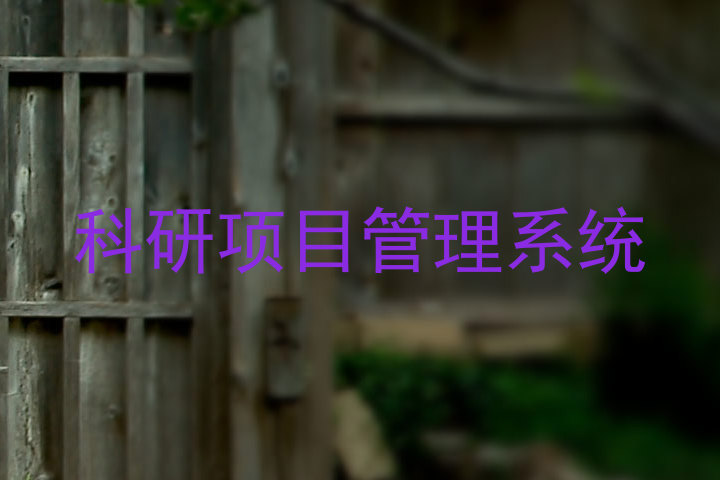 科研项目管理系统