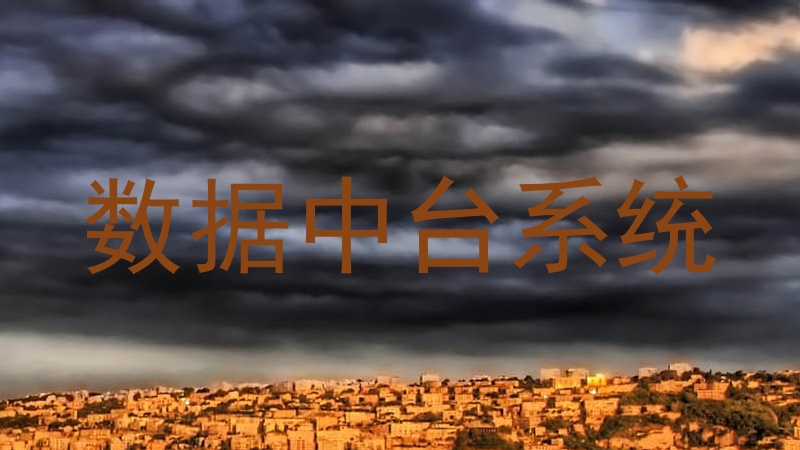 数据中台系统
